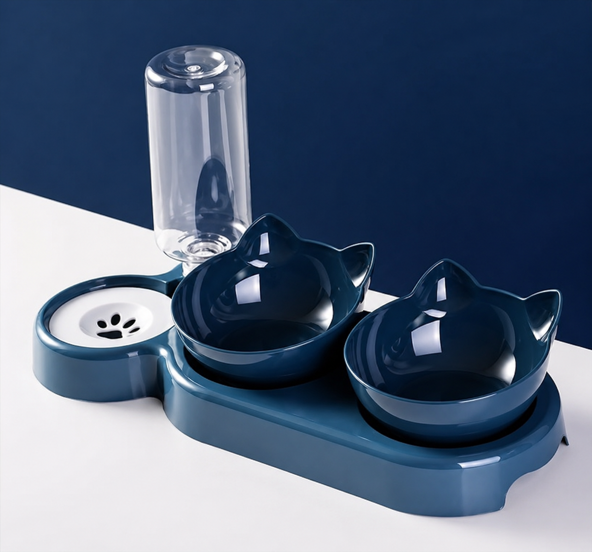Anti-Tip Cat Bowl Feeder